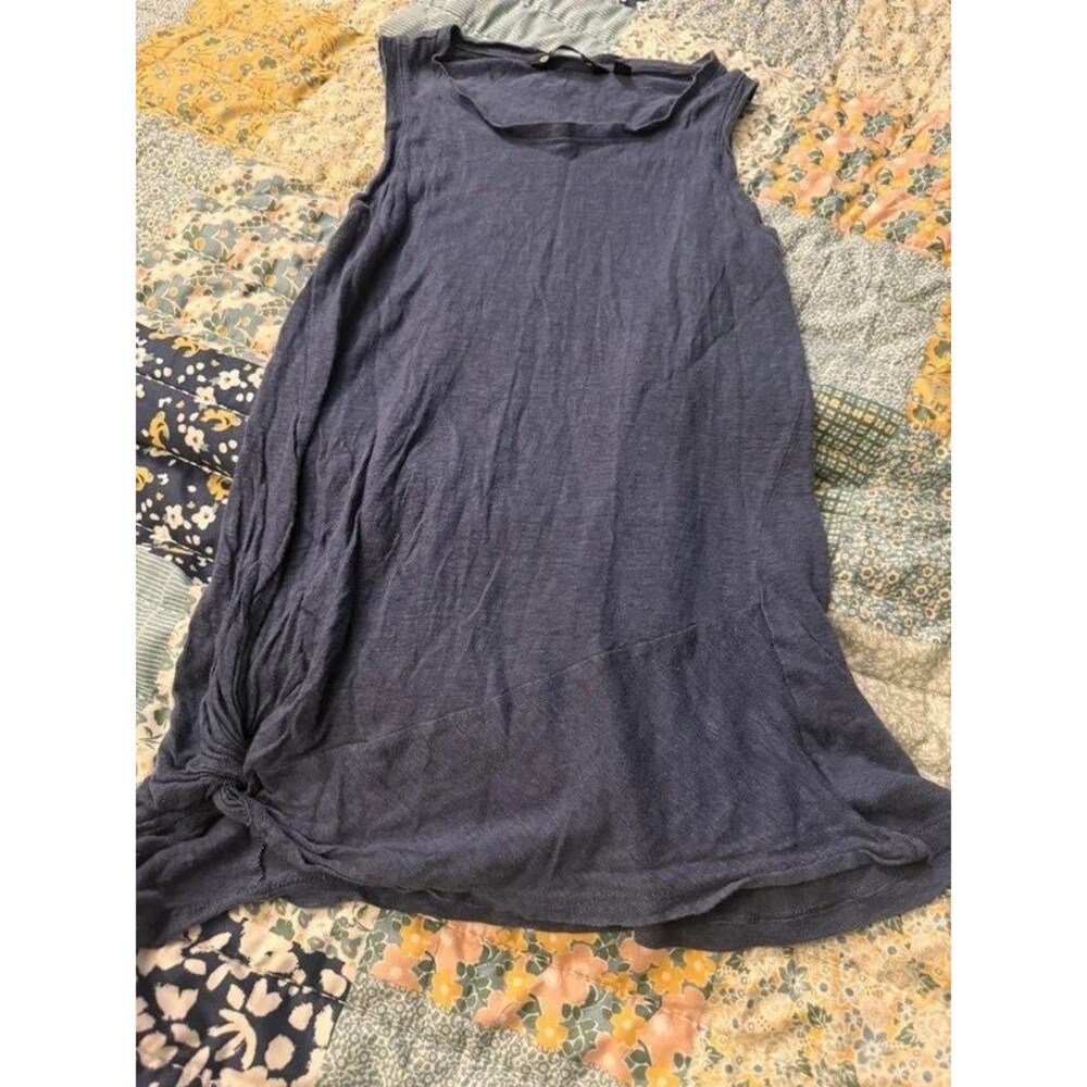 Athleta Navy Blue Sleeveless Draped Tunic Dress Size XS. 221